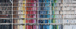 Large bookshelf filled books binders - book free wallpaper for desktop
