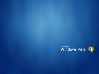 Blue background windows vista logo - isometric view free wallpaper