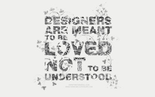 Designers are meant to be - a cross stitch free wallpaper