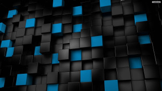 Black blue background squares pattern 9 - square free wallpaper