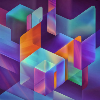 Colorful abstract background variety shapes 2 - geometric abstract art free wallpaper for tablet