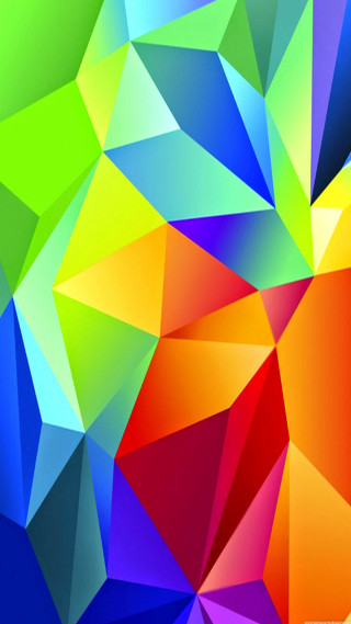 Colorful abstract background triangle design 2 - a cubist painting free wallpaper for mobile