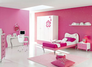 Pink bedroom furniture white desk - chair free wallpaper for desktop