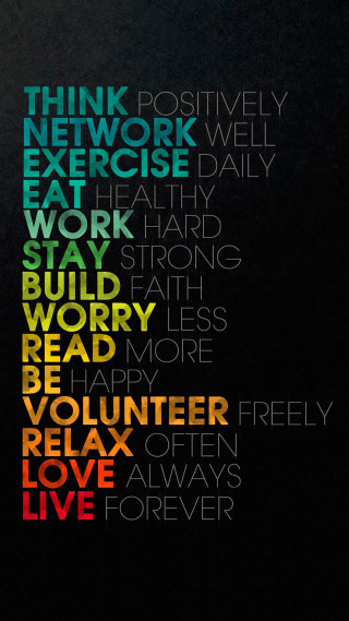 Think poster words creative inspiration - figurativism free wallpaper for mobile
