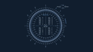 Blueprint clock dark background white - a wireframe diagram free wallpaper