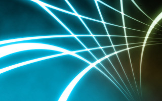 Blue yellow background lines curves - a white line in the middle free wallpaper