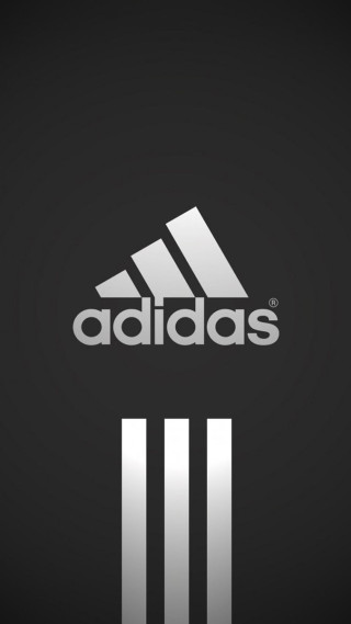 Adidas black white logo stripe 2 - a white stripe free wallpaper for mobile