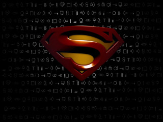 Superman logo black background numbers - a superman logo free wallpaper