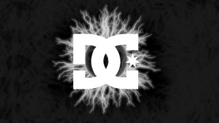 White black logo black background - dan hillier free wallpaper