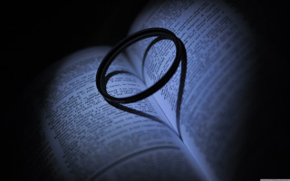 Book black cord bookmark middle - a black cord free wallpaper for desktop