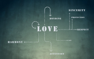 Love affection diagram wall camera - a wireframe diagram free wallpaper
