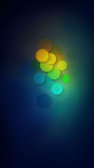Blue background blurry circles green - the top free wallpaper for mobile