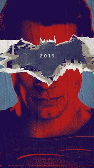 Man torn batman face assemblage - free abstract wallpaper