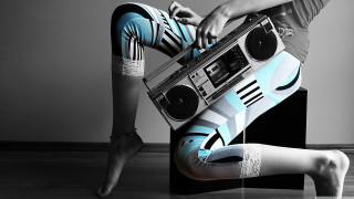 Person boombox feet leg leggings - their leg free wallpaper