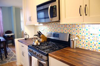 Kitchen stove microwave table chairs - a stove free wallpaper