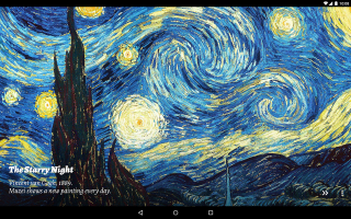 Starry night building clock painting - art station free wallpaper for desktop