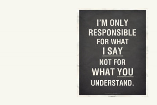 Black white poster quote responsible 2 - im free wallpaper for desktop