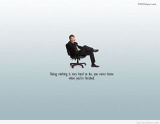 Man sitting chair quote on - nothing free wallpaper