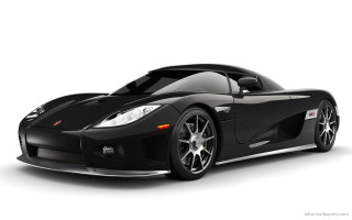 Black sports car hood up - black background free wallpaper