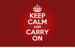 Keep calm carry on red 2 - head and the words free wallpaper