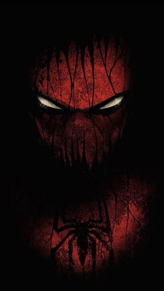 Spider man creepy eyes black - free dark wallpaper
