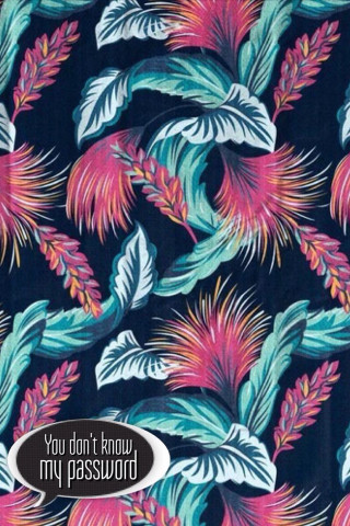 Blue pink tropical print white - a white circle free wallpaper for mobile