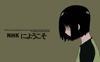 Girl black hair green shirt - purism free wallpaper