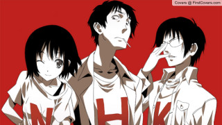 Anime characters hands on faces - serial art free wallpaper