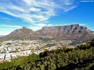 Cape town city mountains hilltop - free city wallpaper