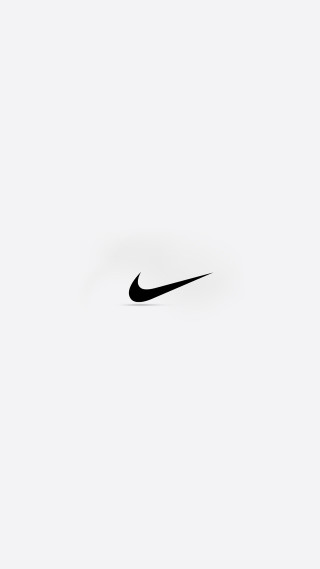 Black white nike logo background - a minimalist painting free wallpaper for mobile