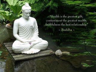 Buddha statue garden quote plant - greatest free wallpaper