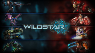 Wildstar characters dark background red - temporary free wallpaper