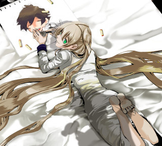 Couple bed long hair book - auto free wallpaper for tablet