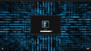 Computer screen blue pattern white - a white button free wallpaper