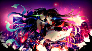 Girl long hair dress flying - long hair and a dress free wallpaper