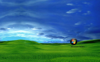 Green field blue sky clouds 89 - widescreen free wallpaper