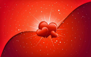 Hearts red background stars swirly - star free wallpaper