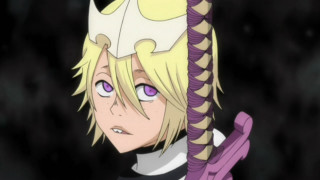 Blonde girl sword purple crown - hurufiyya free wallpaper for desktop