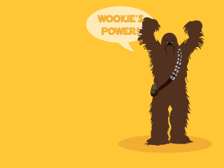 Cartoon character speech bubble wookies - war free wallpaper for desktop
