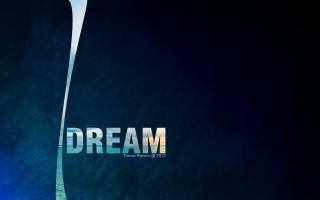 Large white arrow dream poster - side and the words free wallpaper