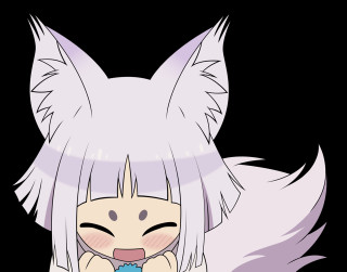 Cartoon character white hair cat - free cats wallpaper for desktop