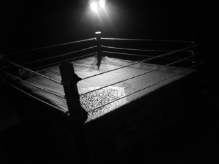 Boxing ring night light referee - ring free wallpaper