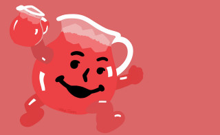 Red mug happy face boxing - its arm free wallpaper