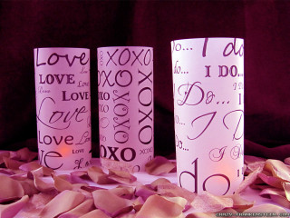 Three cups pink tissue candle - candle free wallpaper for desktop