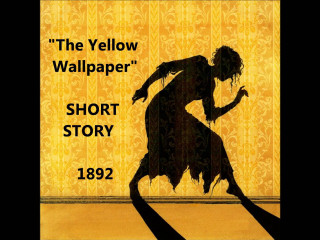 Yellow silhouette dancing woman shock - pattern free wallpaper