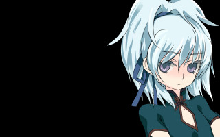 Anime character white hair blue 3 - white hair free wallpaper for desktop