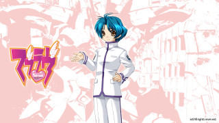 White suit blue hair graffiti - a white suit free wallpaper