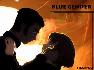 Blue people backlighting orange sunset - balcomb greene free wallpaper