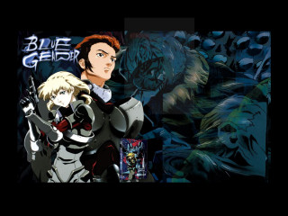 Anime couple monsters demon background - poster art free wallpaper for desktop