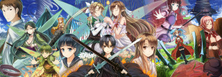 Anime characters swords blue sky - eden box free wallpaper